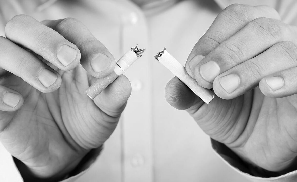 A refusal of smoking with prostatitis
