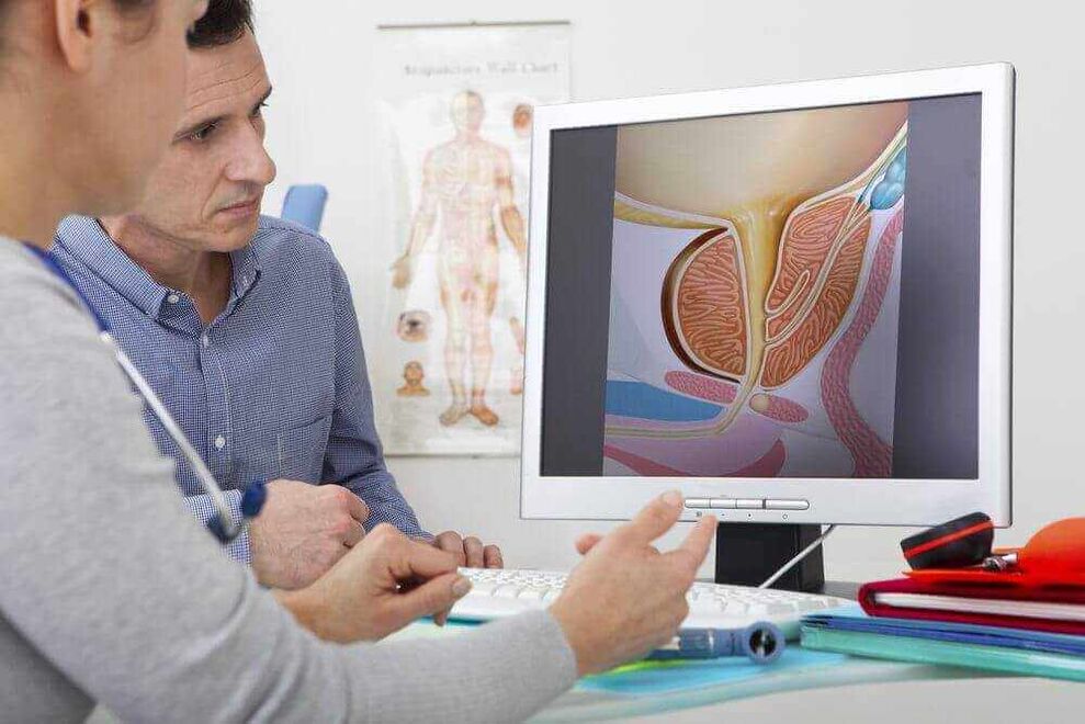 Diagnosis of prostate adenoma using instrumental method