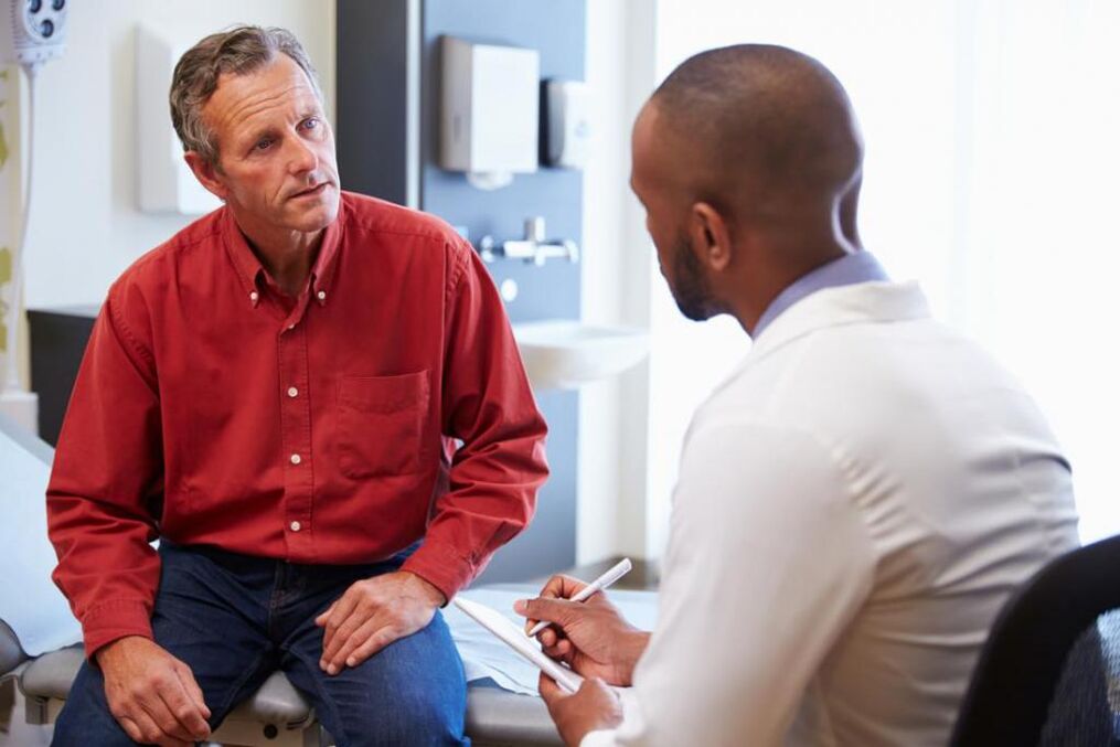 consultation with a doctor for chronic prostatitis